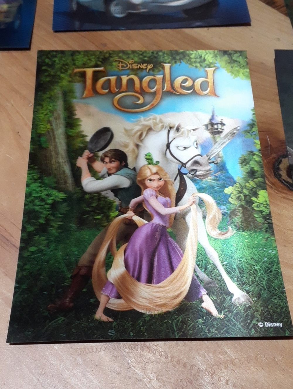 Disney Movie Club 3D Lenticular LIthograph Art Card Tangled